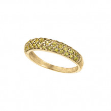 Jewelmi Custom 14k Yellow Gold Sapphire Diamond Stackables Ring