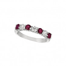 Jewelmi Custom 14k White Gold Ruby Diamond Ring