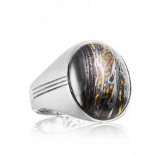 Tacori Sterling Silver Legend Gemstone Men's Ring - MR10439