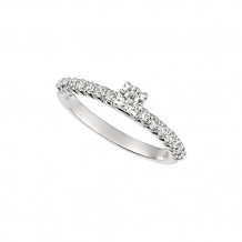 Jewelmi Custom 14k White Gold Diamond Engagement Ring Set