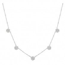 Jewelmi Custom 14k White Gold Diamond Necklace