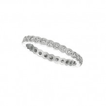 Jewelmi Custom 14k White Gold Diamond Anniversary Band