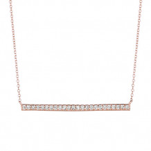 Jewelmi Custom 14k Rose Gold Diamond Necklace