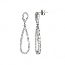 Jewelmi Custom 14k White Gold Diamond Earrings