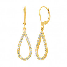 Jewelmi Custom 14k Yellow Gold Diamond Earrings