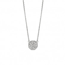 Jewelmi Custom 14k White Gold Diamond Necklace