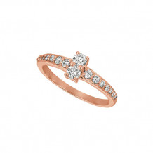 Jewelmi Custom 14k Rose Gold Diamond Ring