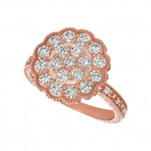 Jewelmi Custom 14k Rose Gold Diamond Ring