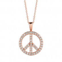 Jewelmi Custom 14k Rose Gold Diamond Necklace