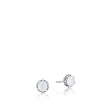 Tacori Sterling Silver Crescent Crown Gemstone Stud Earring - SE24003