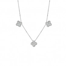 Jewelmi Custom 14k White Gold Diamond Necklace