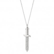 Jewelmi Custom 14k White Gold Diamond Necklace