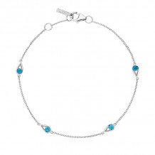 Tacori Sterling Silver Petite Gemstones Women's Bracelet - SB23233
