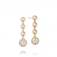 Tacori 18k Rose Gold Sonoma Mist Diamond Drop Earring - SE206P