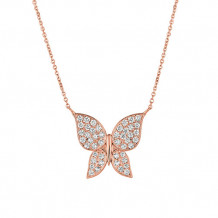 Jewelmi Custom 14k Rose Gold Diamond Necklace