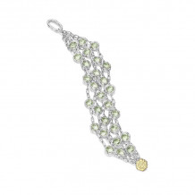 Tacori Sterling Silver Crescent Crown Gemstone Women's Bracelet - SB100Y12