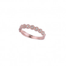 Jewelmi Custom 14k Rose Gold Diamond Stackables Ring