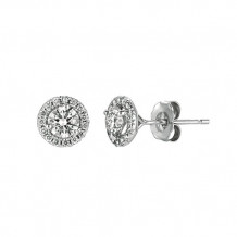 Jewelmi Custom 14k White Gold Diamond Earrings