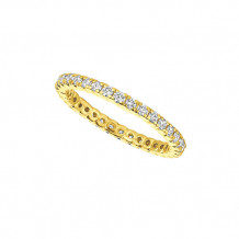 Jewelmi Custom 14k Yellow Gold Diamond Eternity Wedding Band