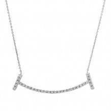 Jewelmi Custom 14k White Gold Diamond Necklace