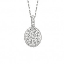 Jewelmi Custom 14k White Gold Diamond Necklace