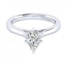 Gabriel & Co 14K White Gold Michelle Solitaire Diamond Engagement Ring - ER6685P4W4JJJ