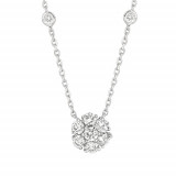 Jewelmi Custom 14k White Gold Diamond Necklace photo