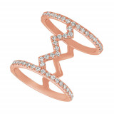 Jewelmi Custom 14k Rose Gold Diamond Ring photo