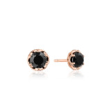 Tacori 14k Rose Gold Crescent Crown Gemstone Stud Earring - SE25319FP photo