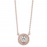 Jewelmi Custom 14k Rose Gold Diamond Necklace photo
