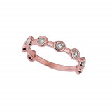 Jewelmi Custom 14k Rose Gold Diamond Ring photo