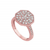 Jewelmi Custom 14k Rose Gold Diamond Ring photo