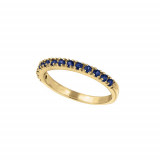 Jewelmi Custom 14k Yellow Gold Sapphire Stackable Ring photo