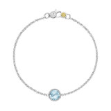 Tacori Sterling Silver Crescent Embrace Gemstone Women's Bracelet - SB16702 photo
