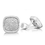 Tacori Sterling Silver Retro Classic Diamond Men's Cuffink - MCL101 photo