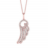 Jewelmi Custom 14k Rose Gold Diamond Necklace photo
