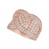 Jewelmi Custom 14k Rose Gold Diamond Ring photo