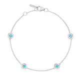 Tacori Sterling Silver Petite Gemstones Women's Bracelet - SB23048 photo