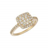 Jewelmi Custom 14k Yellow Gold Diamond Ring photo