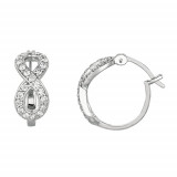 Jewelmi Custom 14k White Gold Diamond Earrings photo
