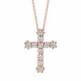 Jewelmi Custom 14k Rose Gold Diamond Necklace photo