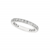 Jewelmi Custom 14k White Gold Diamond Anniversary Band photo