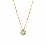 Jewelmi Custom 14k Yellow Gold Diamond Necklace photo