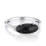 Tacori Sterling Silver Horizon Shine Diamond and Gemstone Men's Ring - SR22319 photo
