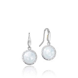 Tacori Sterling Silver Crescent Embrace Gemstone Drop Earring - SE15503 photo
