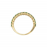 Jewelmi Custom 14k Yellow Gold Tsavorite Ring photo 2