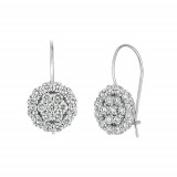 Jewelmi Custom 14k White Gold Diamond Earrings photo