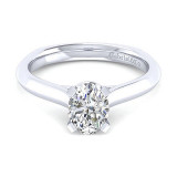 Gabriel & Co 14K White Gold Rina Solitaire Diamond Engagement Ring - ER8177O4W4JJJ photo