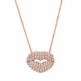 Jewelmi Custom 14k Rose Gold Diamond Necklace photo