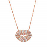 Jewelmi Custom 14k Rose Gold Diamond Necklace photo